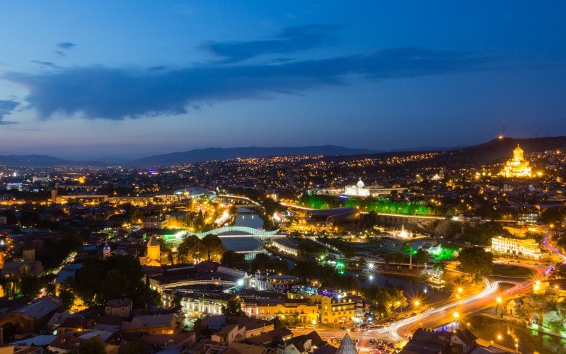 Tbilisi at night