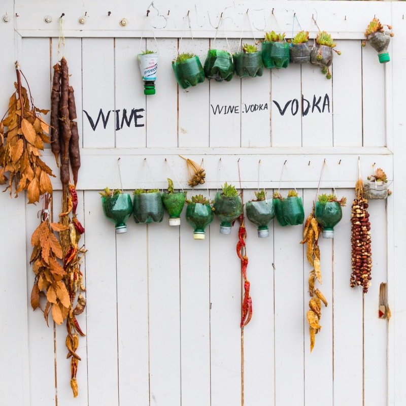 Wine and vodka wall decoration