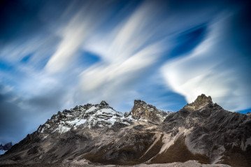 Mountain range in Los Glaciares National Park, Argentina