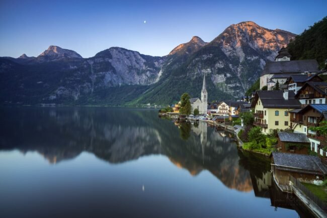 Hallstatt at sunrise, Austria
