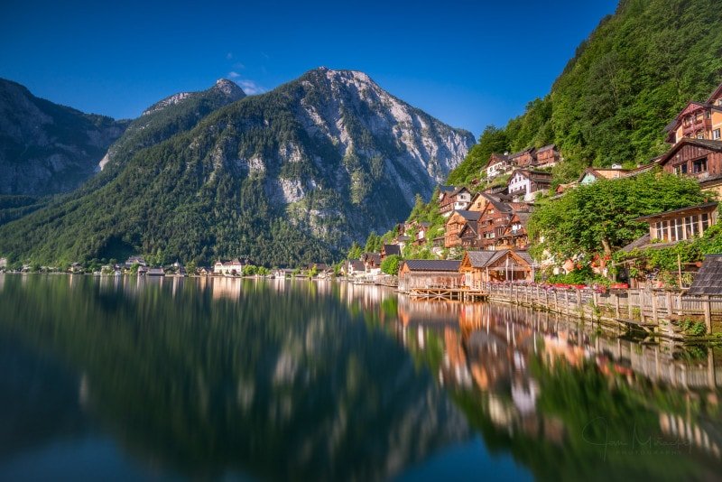 Traditional houses in Hallstatt, Austria