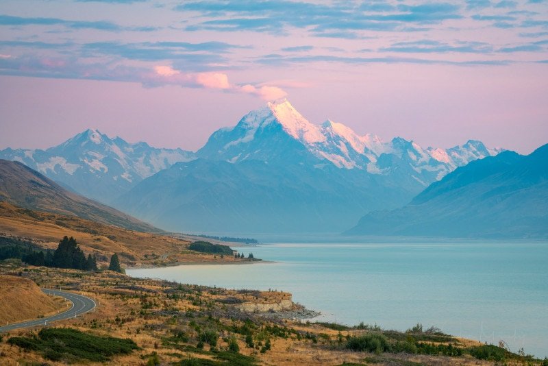 Mt. Cook at sunrise, New Zealand