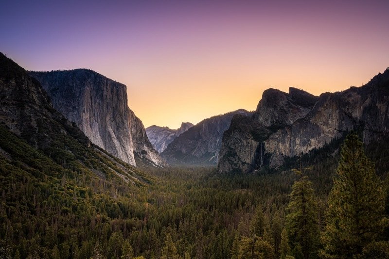 Tunnel view, Yosemite National Park