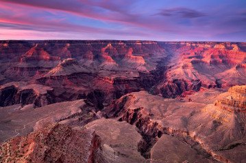 Yavapai Point Grand Canyon at sunset
